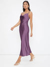 Women's Long Slip Satin Silk Midi Dress